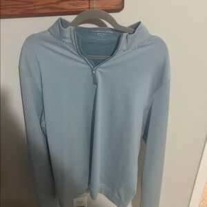 Holderness and Bourne - Deep Teal and white - The Sherwood pullover